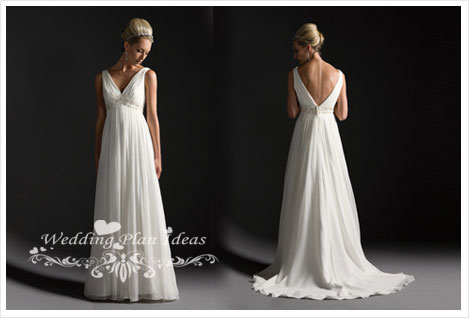 The elegance of a Greek goddess Grecian wedding dress style