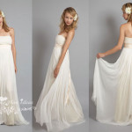 White Grecian wedding gowns