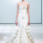 White mermaid fall wedding dresses by Vera Wang