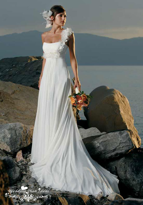 Beautiful beach wedding dress