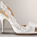 Comfortable Wedding Shoes with flower motive