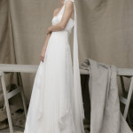 one shoulder wedding dress by acquachiara