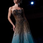 2012 Unique Custom Blue jasz couture wedding dress