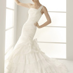 Alma Novia One Shoulder Wedding Dresses 2011 Bridal Collection