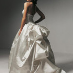 strapless wedding gown by vera wang