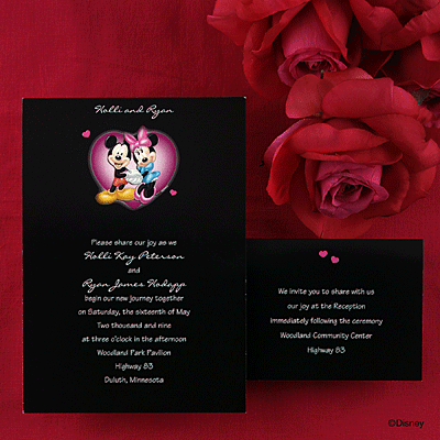 black wedding invitations design