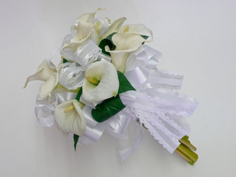 Silk flower wedding bouquets