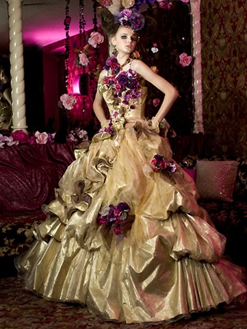 Gold Gypsy Wedding Dress