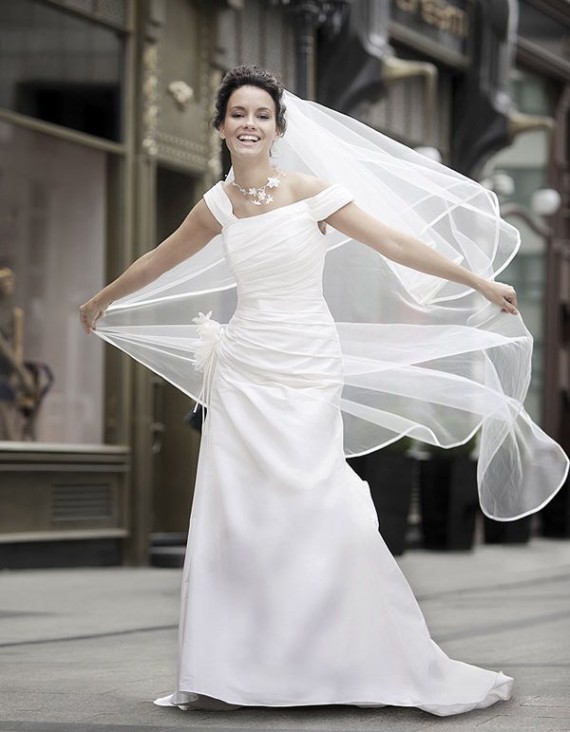 Another Short Sleeves Wedding Dress 2012