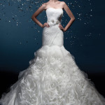 Folded Style Mermaid Wedding Dress