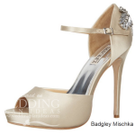 Badgley Mischka Women Shoes Nessa Pump, Vanilla Satin.