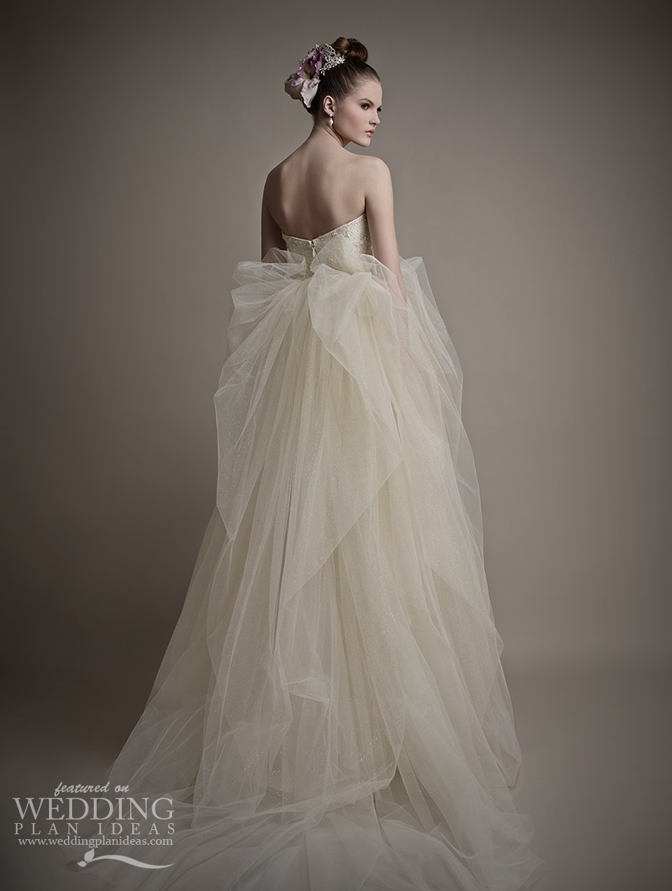 Heleni Sweetheart Wedding Dress by Ersa Atelier Back View