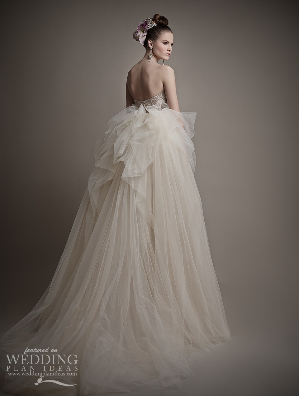 Sweethearth Wedding Dress by Ersa Atelier Back View