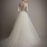 Yatie Full Embroidery Wedding Dress by Ersa Atelier Back View