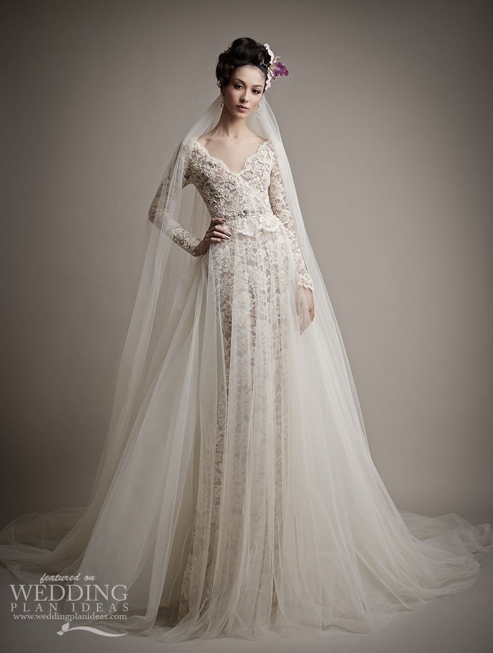 Yatie Full Embroidery Wedding Dress by Ersa Atelier