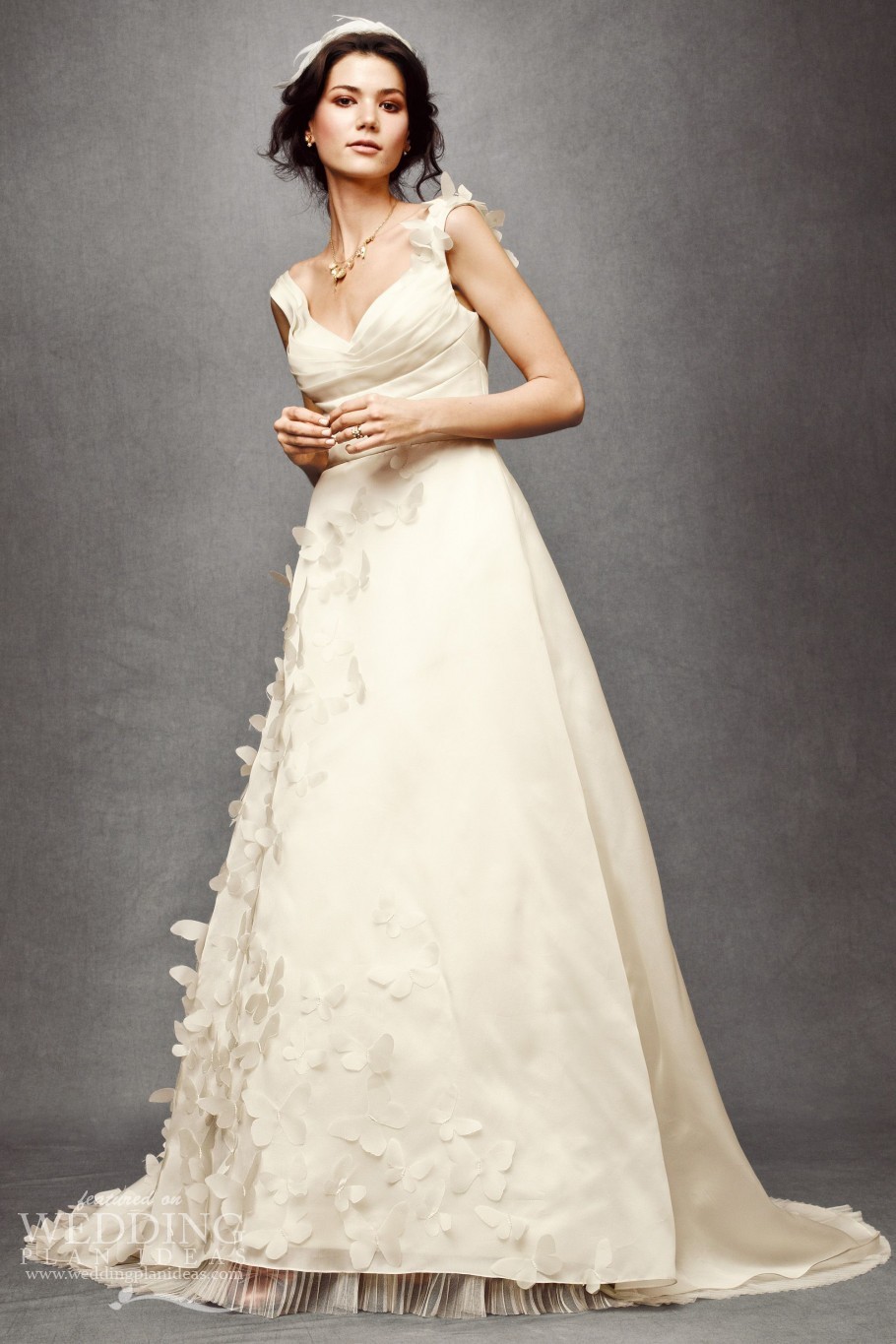 Simple A-line Vintage Wedding Dress