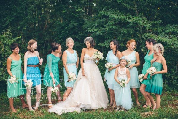 Some Blue Bridesmaid Dresses