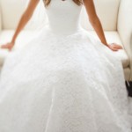 White Full Lace Wedding Dress