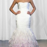 Feather Mermaid Different Colors of Wedding Dress