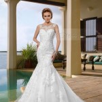 Sleeveless Trumpet Wedding Dress - Cheap Wedding Dress