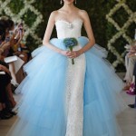 Sweetheart Tulle Different Colors Wedding Dress by Oscar Delareta