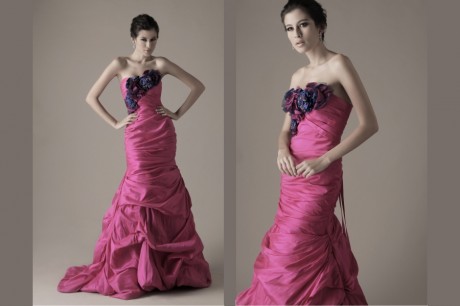 Pink Purple Couture Wedding Dress | Wedding Plan Ideas