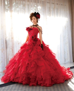 Red Gypsy Wedding Dress